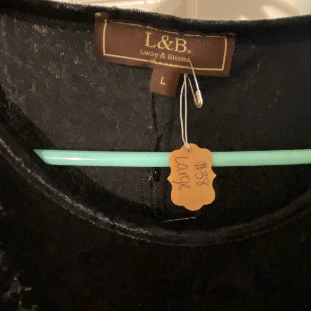 Black high low dress with POCKETS!